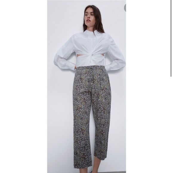 Zara Printed Trousers XS - Picture 4 of 11